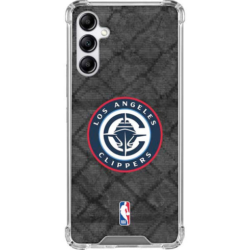 NBA Los Angeles Clippers Black Rust Galaxy A15 5G Clear Case